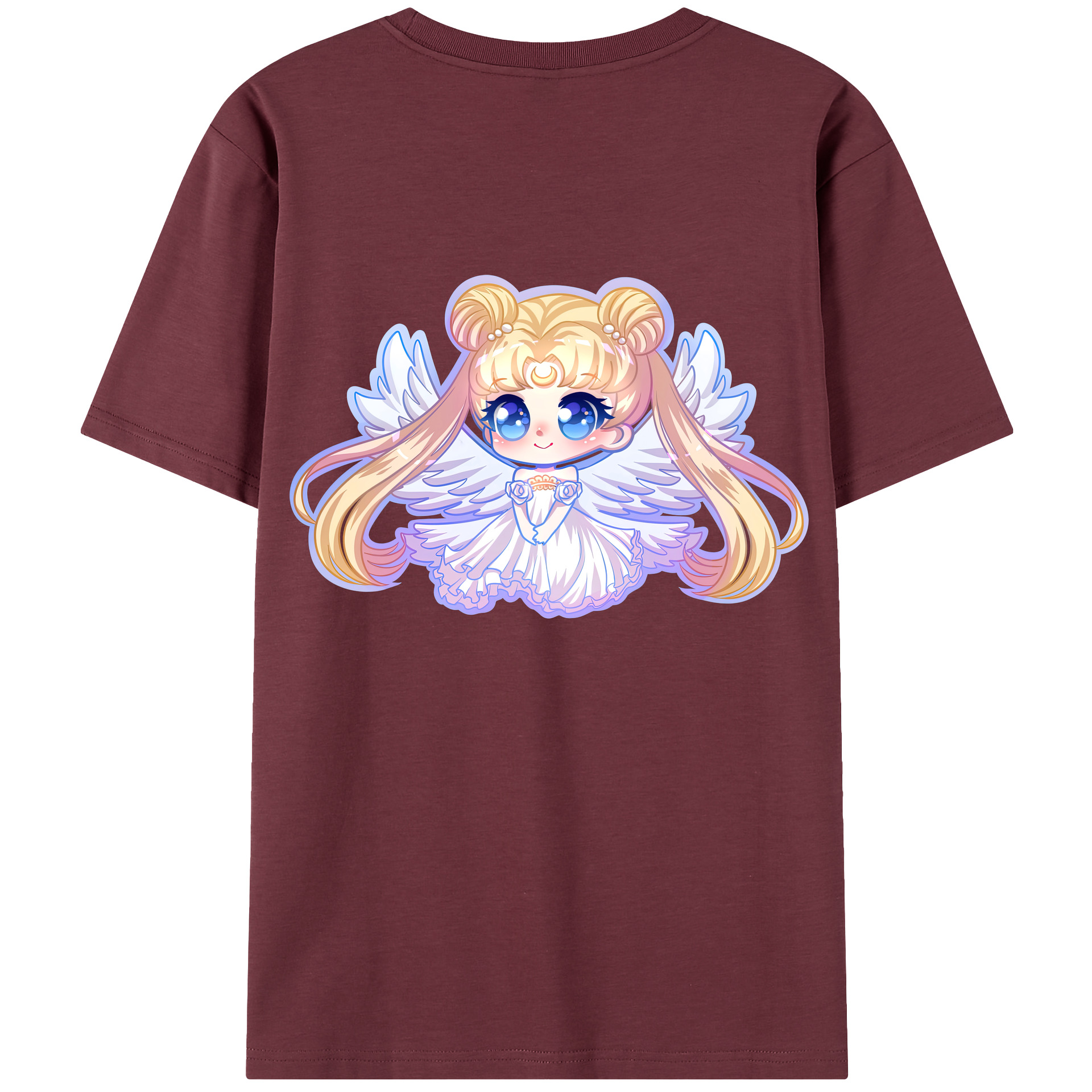 （画像用） 美少女戦士セーラームーン 愛野 美奈子 あいの みなこ Sailor Moon Aino Minako 綿100％半袖Tシャツ（背面プリント）